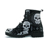 Skull Gothic Witch Men's Boots-grizzshop