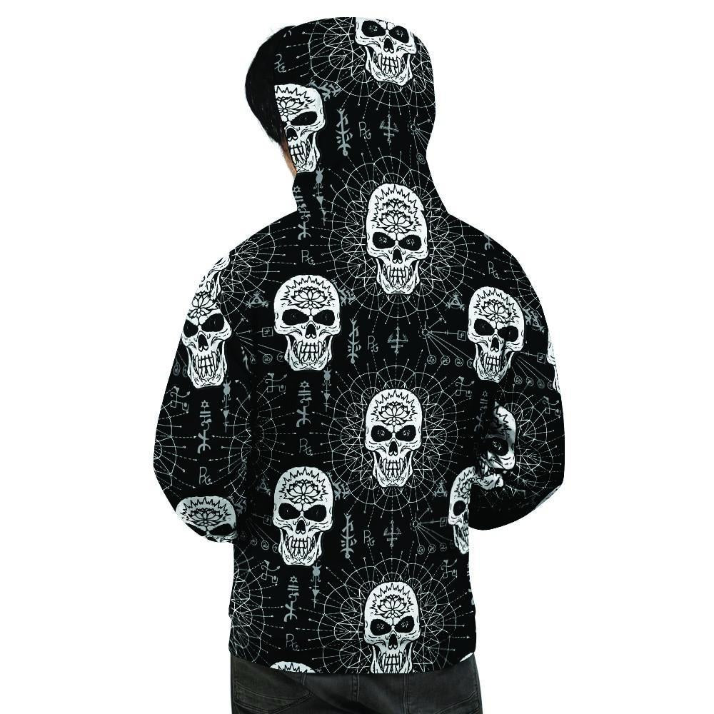 Skull Gothic Witch Men's Hoodie-grizzshop