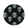 Skull Gothic Witch Round Rug-grizzshop