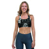 Skull Gothic Witch Sports Bra-grizzshop