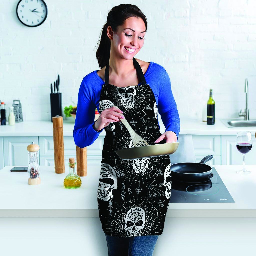 Skull Gothic Witch Women's Apron-grizzshop