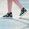 Skull Gothic Witch Women's High Top Shoes-grizzshop