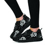 Skull Gothic Witch Women's Sneakers-grizzshop