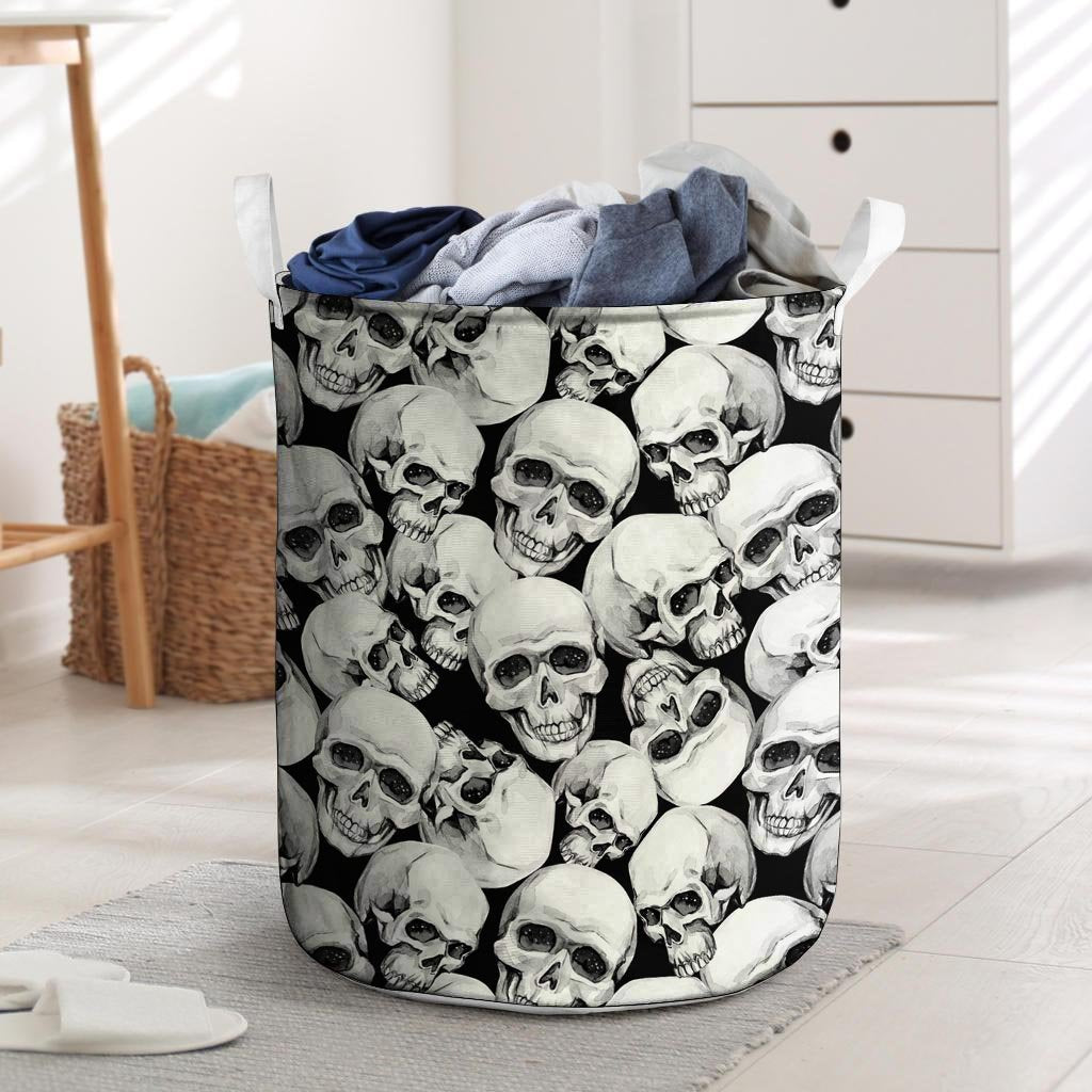 Skull Laundry Basket-grizzshop