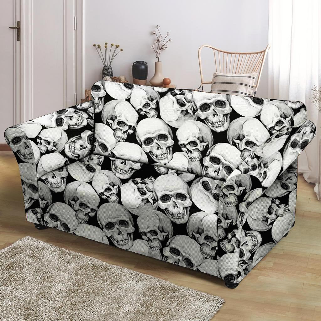 Skull Loveseat Cover-grizzshop