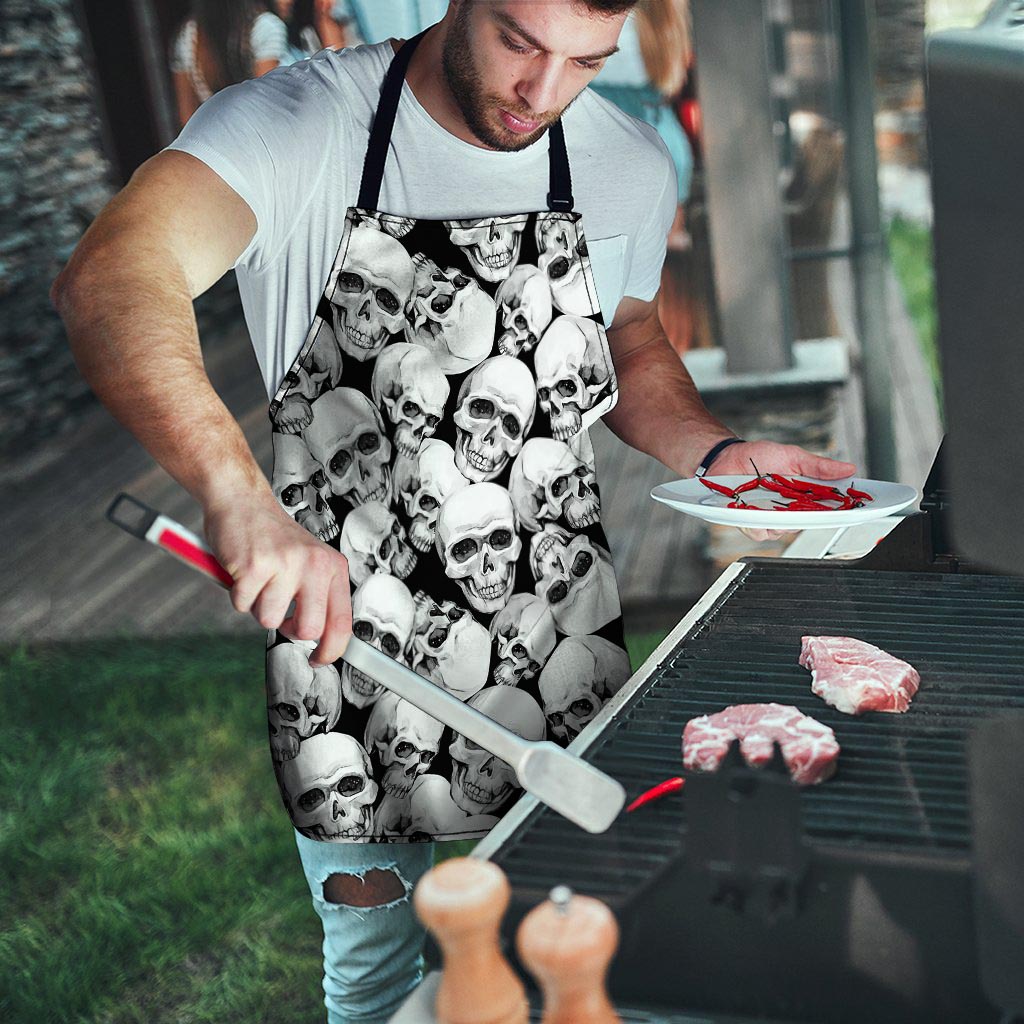 Skull Men's Apron-grizzshop