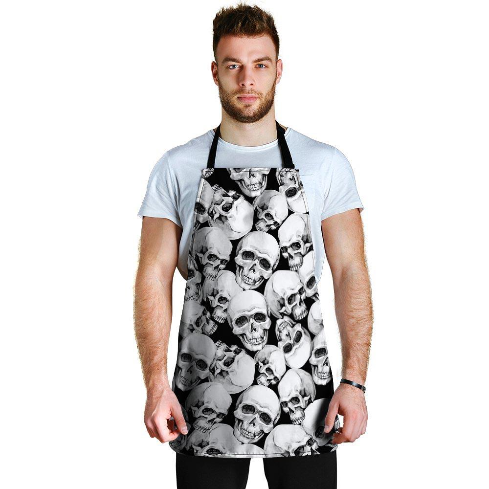 Skull Men's Apron-grizzshop