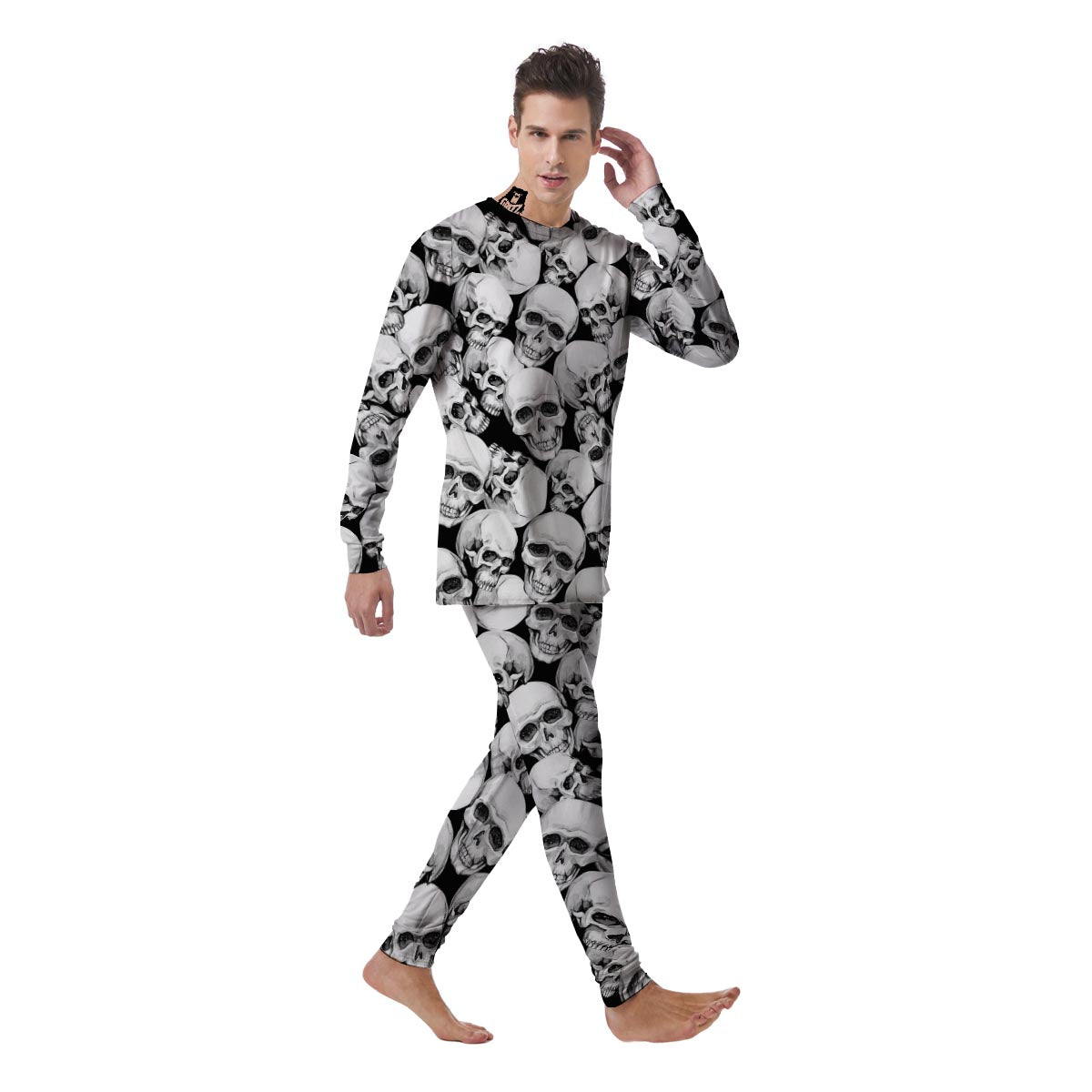 Skull Men's Pajamas-grizzshop