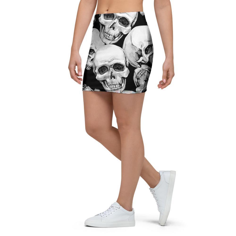 Skull Mini Skirt-grizzshop