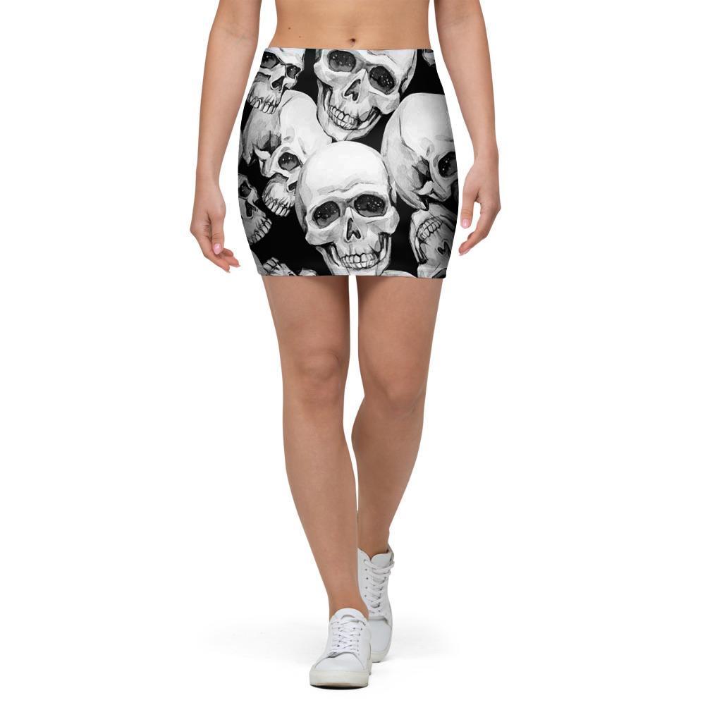 Skull Mini Skirt-grizzshop