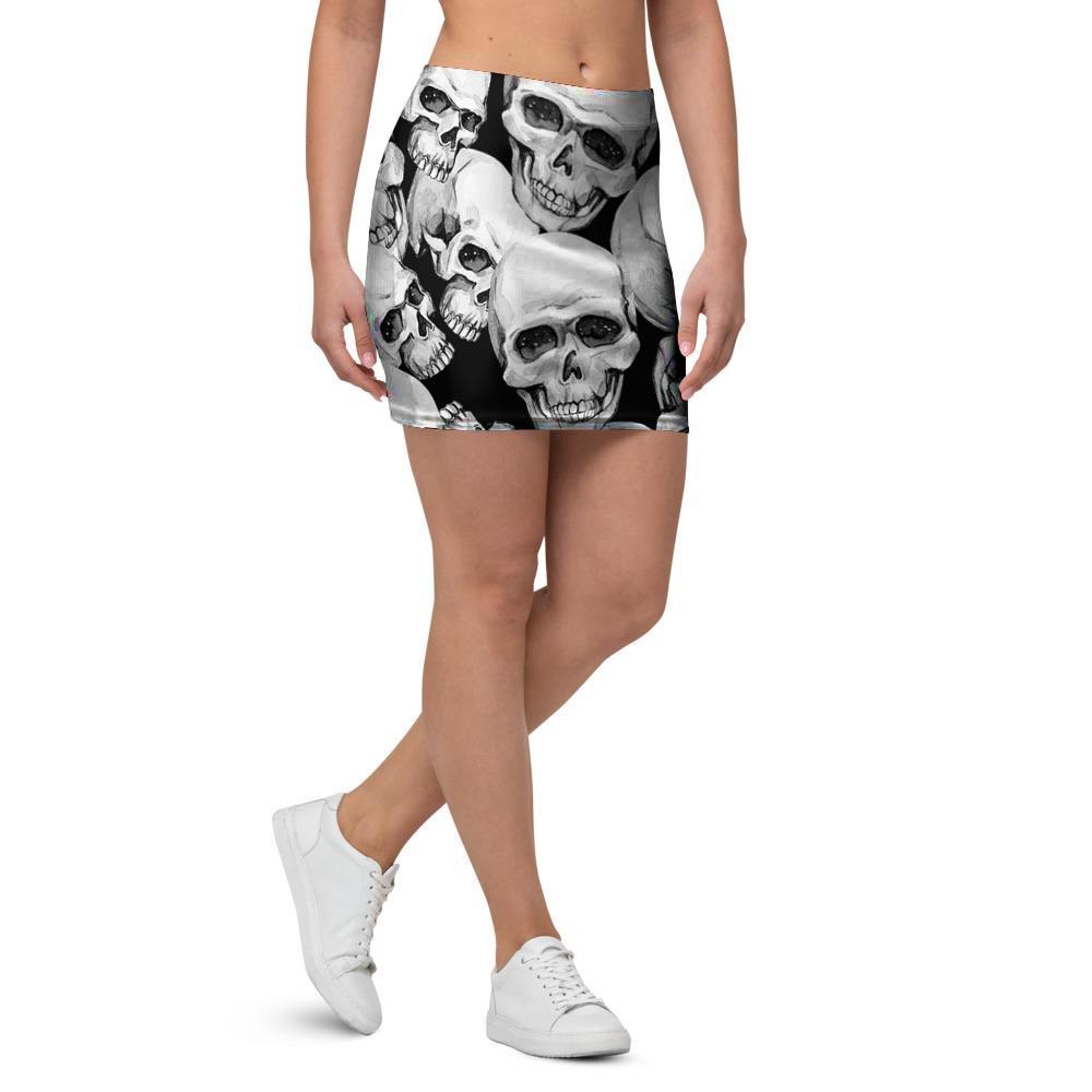 Skull Mini Skirt-grizzshop