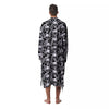 Skull Octopus Tentacles Print Pattern Men's Robe-grizzshop