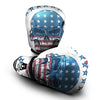 Skull Patriotic American Print Boxing Gloves-grizzshop