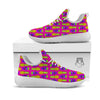 Skull Pineapple Print Pattern White Athletic Shoes-grizzshop