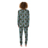 Skull Pineapple Tropical Print Pattern Women's Pajamas-grizzshop