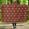 Skull Pirate Print Pattern Hooded Blanket-grizzshop