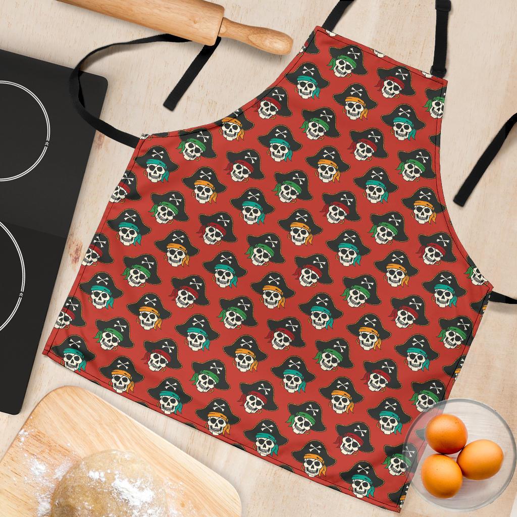 Skull Pirate Print Pattern Women's Apron-grizzshop