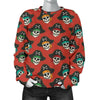 Skull Pirate Print Pattern Women's Sweatshirt-grizzshop