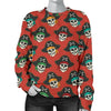 Skull Pirate Print Pattern Women's Sweatshirt-grizzshop