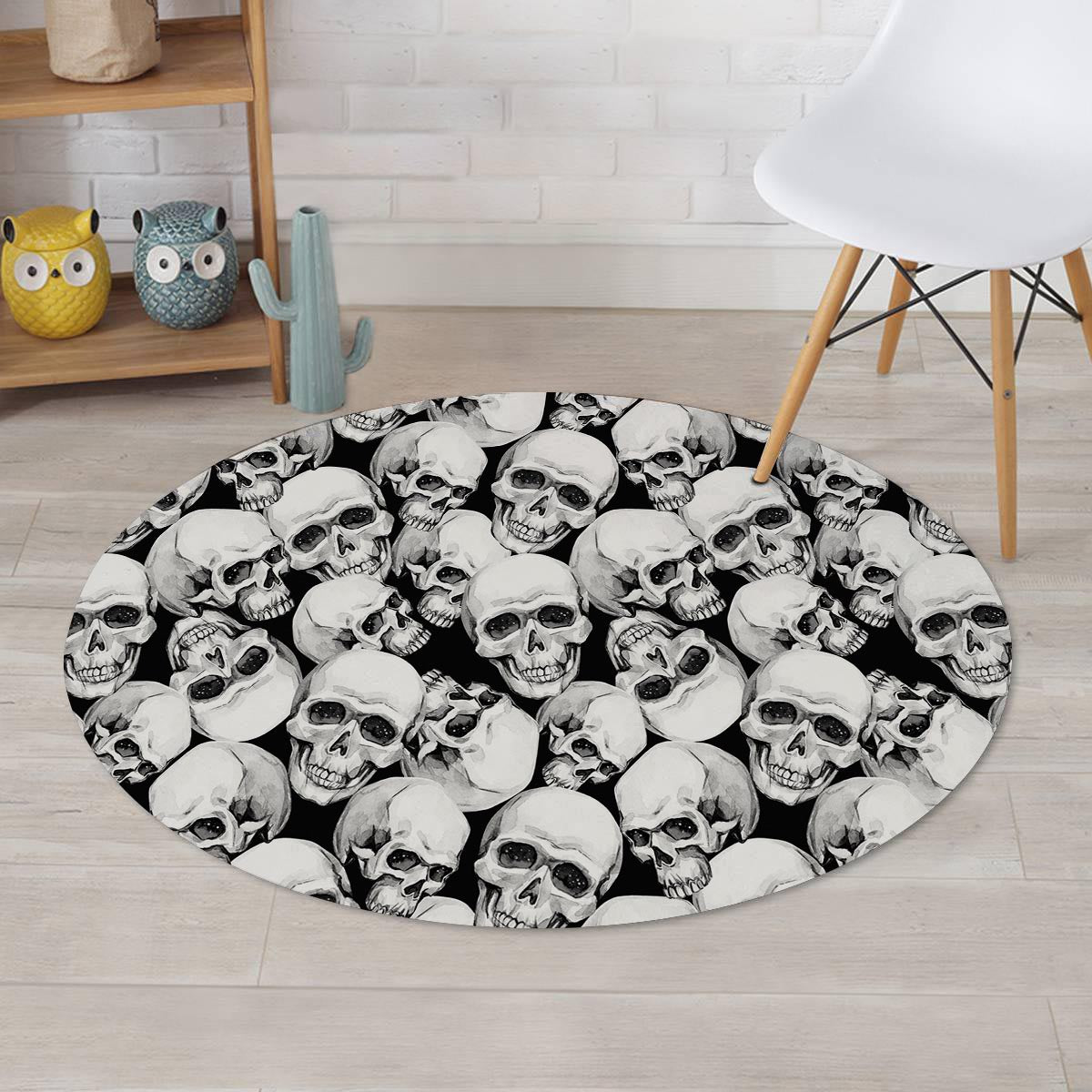 Skull Round Rug-grizzshop