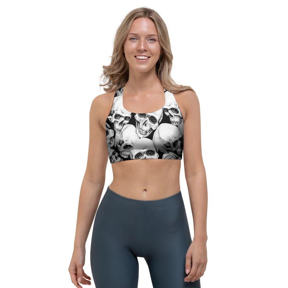 Skull Sports Bra-grizzshop