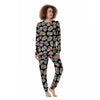 Skull Sugar Print Pattern Women's Pajamas-grizzshop