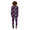 Skull Trippy Print Pattern Women's Pajamas-grizzshop