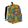 Skull Trippy Psychedelic Backpack-grizzshop