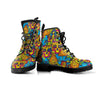 Skull Trippy Psychedelic Men's Boots-grizzshop