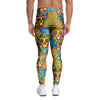 Skull Trippy Psychedelic Men's Leggings-grizzshop