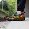 Skull Trippy Psychedelic Men's Sneakers-grizzshop