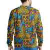 Skull Trippy Psychedelic Men's Sweatshirt-grizzshop