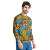 Skull Trippy Psychedelic Men's Sweatshirt-grizzshop