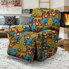 Skull Trippy Psychedelic Recliner Cover-grizzshop