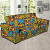 Skull Trippy Psychedelic Sofa Cover-grizzshop