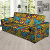 Skull Trippy Psychedelic Sofa Cover-grizzshop