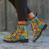 Skull Trippy Psychedelic Women's Boots-grizzshop