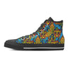 Skull Trippy Psychedelic Women's High Top Shoes-grizzshop