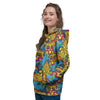 Skull Trippy Psychedelic Women's Hoodie-grizzshop