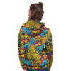 Skull Trippy Psychedelic Women's Hoodie-grizzshop