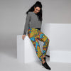 Skull Trippy Psychedelic Women's Joggers-grizzshop