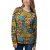 Skull Trippy Psychedelic Women's Sweatshirt-grizzshop