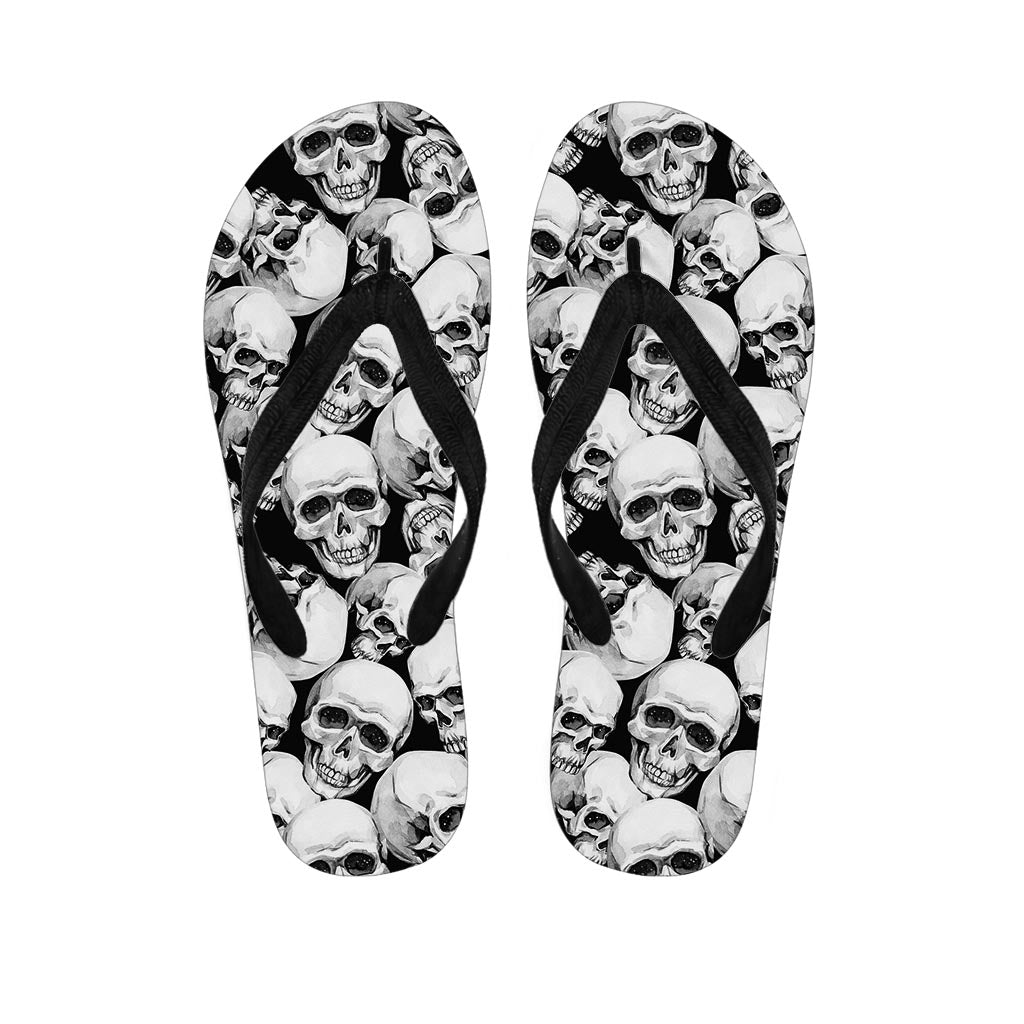 Skull Women's Flip Flops-grizzshop