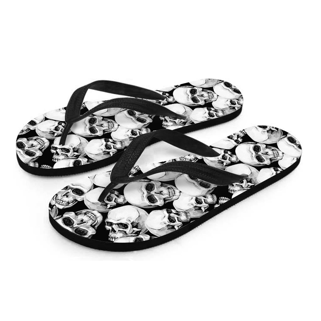 Skull Women's Flip Flops-grizzshop