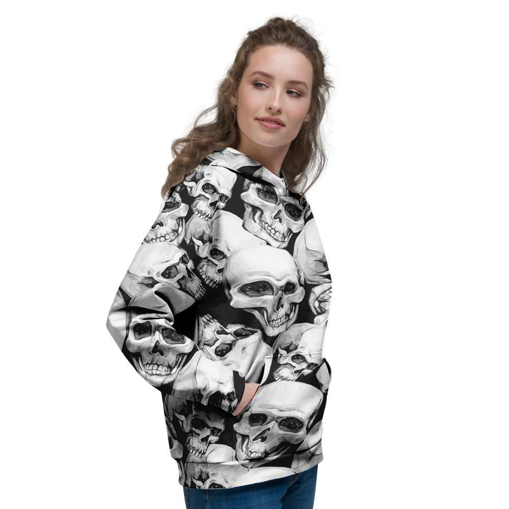 Skull Women's Hoodie-grizzshop