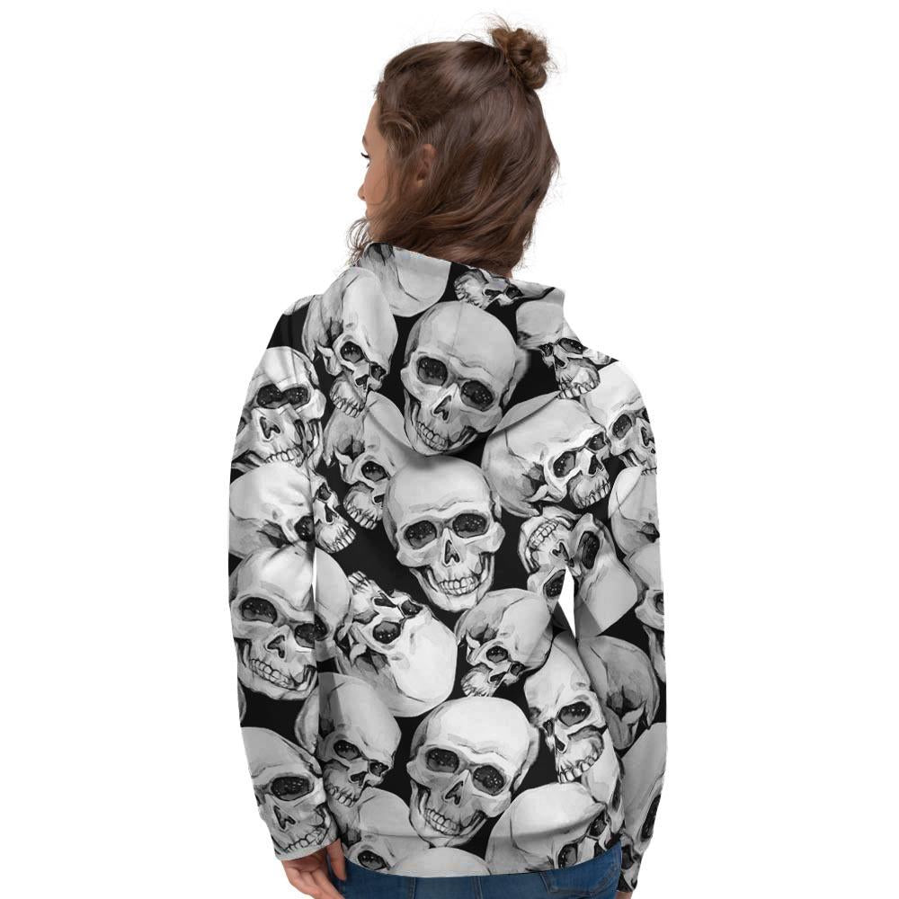 Skull Women's Hoodie-grizzshop