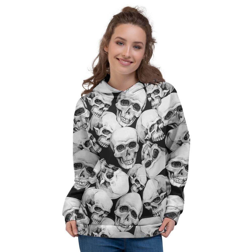 Skull Women's Hoodie-grizzshop