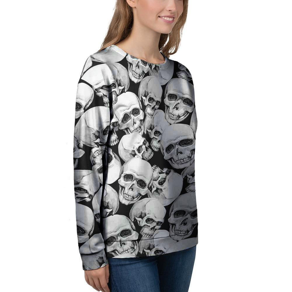 Skull Women's Sweatshirt-grizzshop