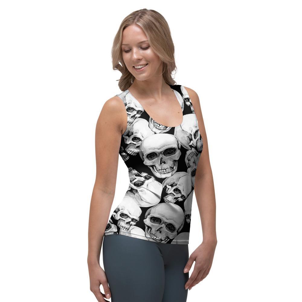 Skull Women's Tank Top-grizzshop
