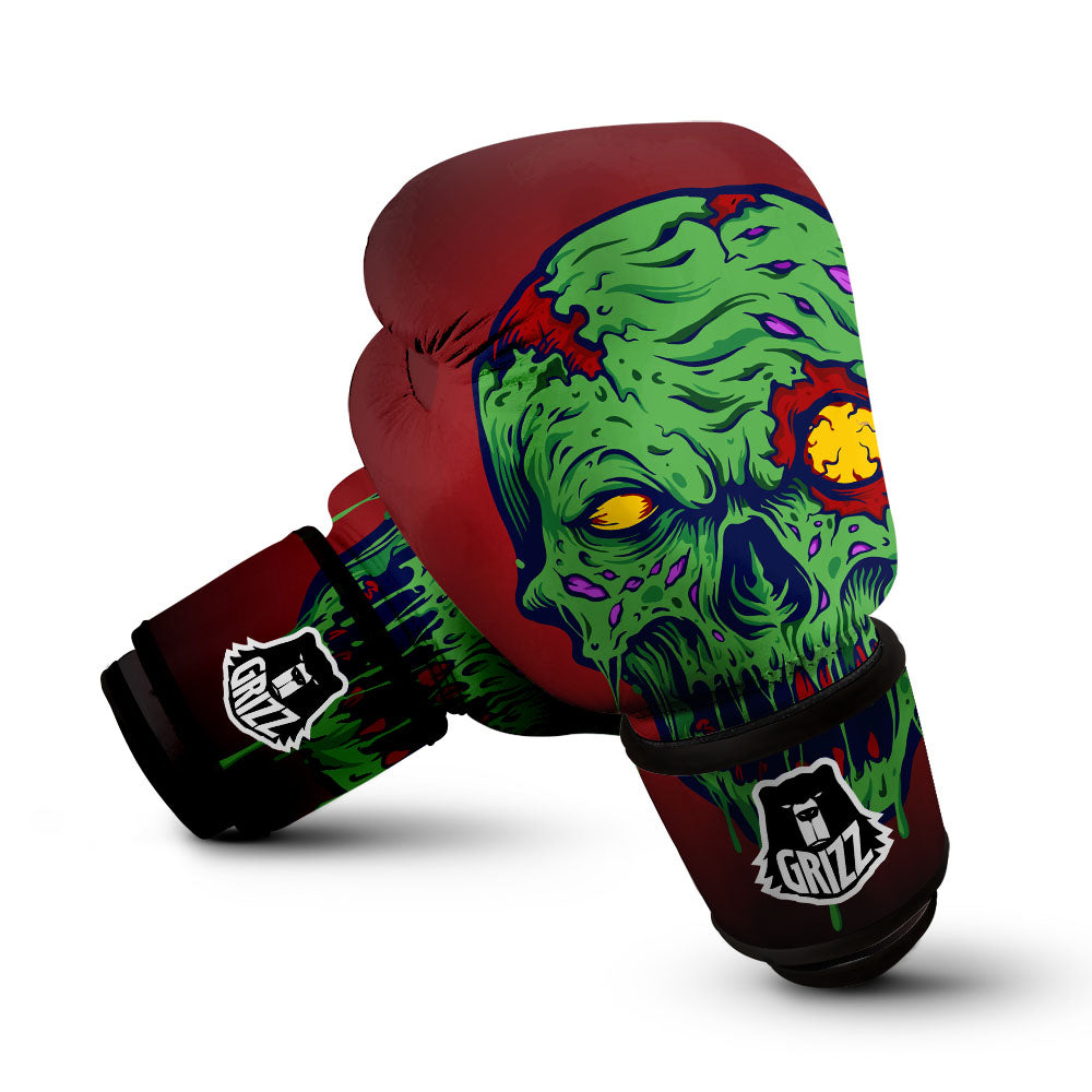 Skull Zombie Scary Horror Print Boxing Gloves-grizzshop